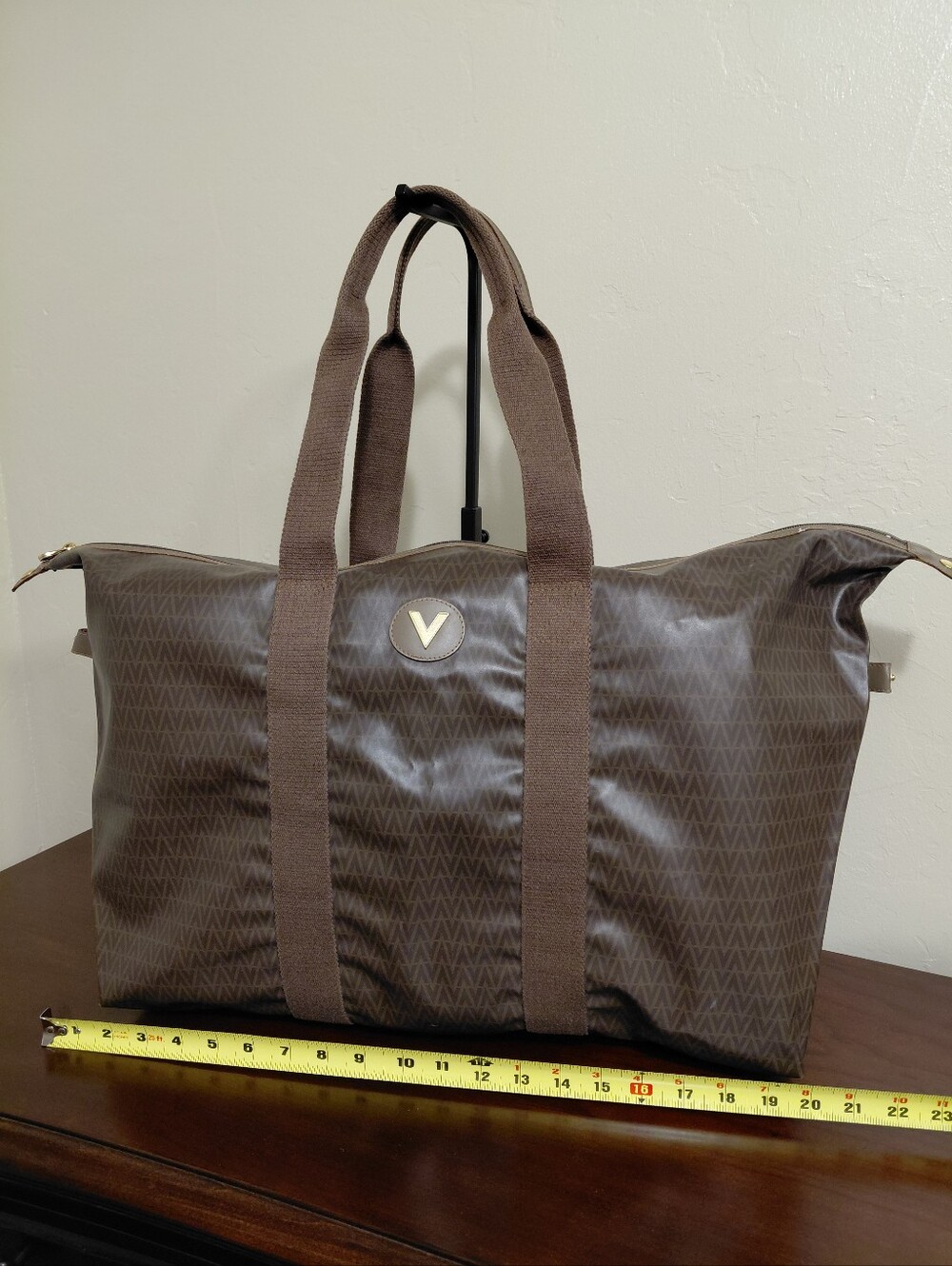 Mario Valentino Vintage Foldable Overnight Bag